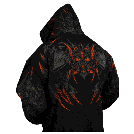 Berserker Oversized Zip up Hoodie [SCORCH]