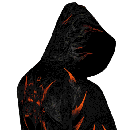 Berserker Oversized Zip up Hoodie [SCORCH] fd