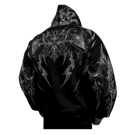Berserker Oversized Zip up Hoodie [VOID BLACK]