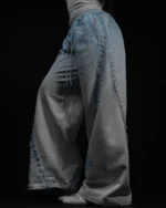 Breathedivnity Womens Faerie Banana Shaped Uncuffed Sweatpants EVERMORE BLUE.webp