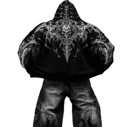 Death Slayer Oversized Zip up Hoodie