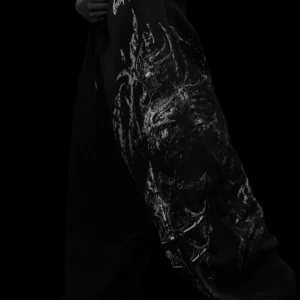 Fallen Knight Uncuffed Banana shape sweatpants VOID BLACK.webp