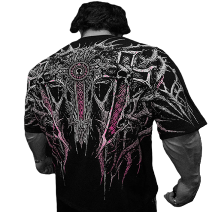 Heaven’s Gate Oversized T Shirt [BLOSSOM PINK] f
