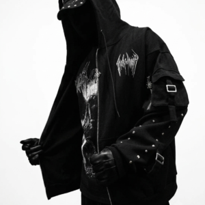 Metallic Tactical Oversized Cargo Zip up Jacket DARKNESS.png