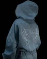 Womens Faerie Zip up Hoodie EVERMORE BLUE f.webp