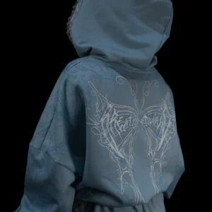 Womens Faerie Zip up Hoodie EVERMORE BLUE f.webp