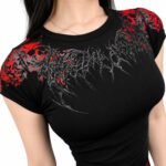 Womens Soul Thorn Cropped Baby Tee NIGHTMARE.jpeg