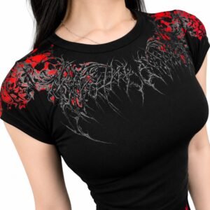 Womens Soul Thorn Cropped Baby Tee NIGHTMARE.jpeg